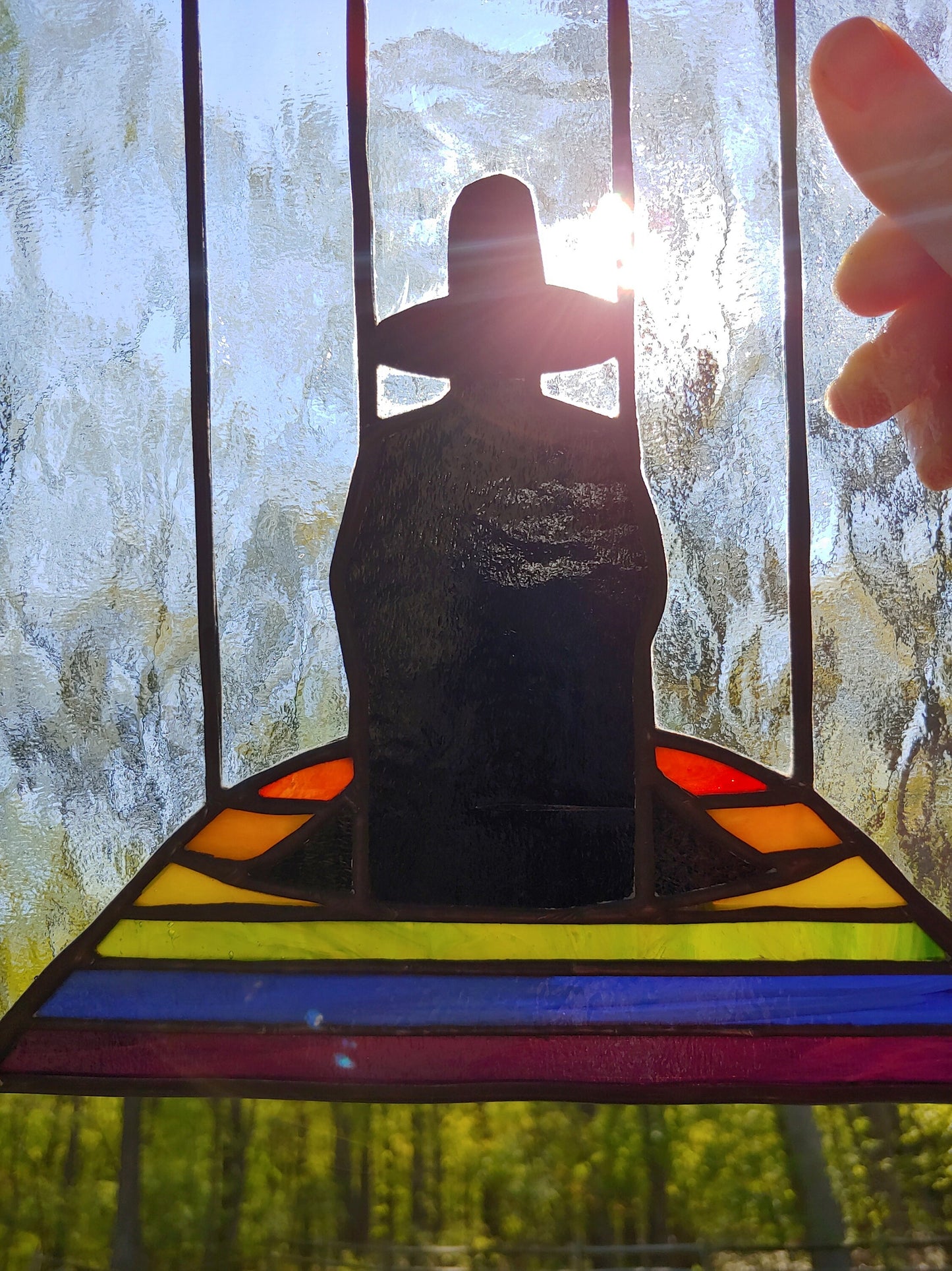 The Holy Mountain Stained Glass Sun Catcher (Made to Order)