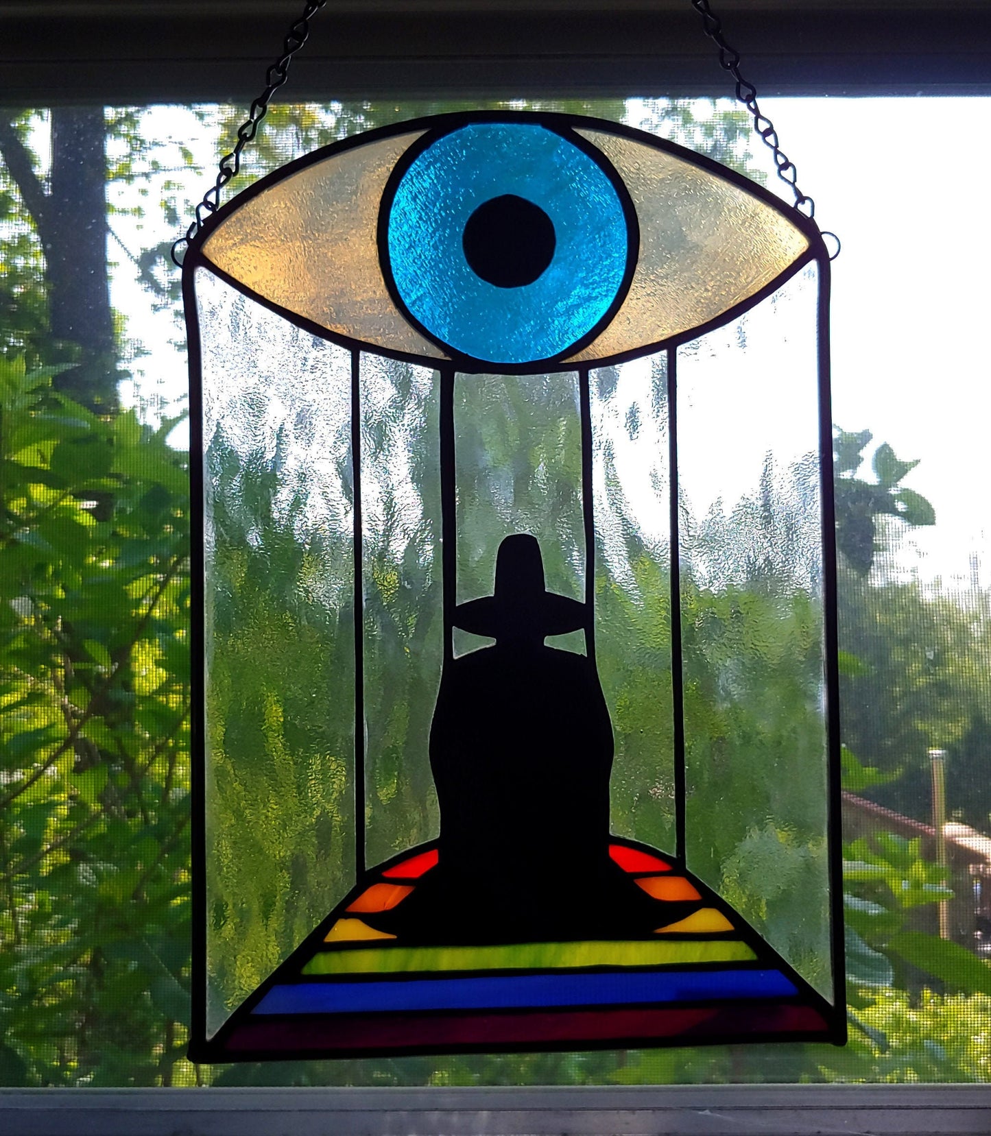 The Holy Mountain Stained Glass Sun Catcher (Made to Order)