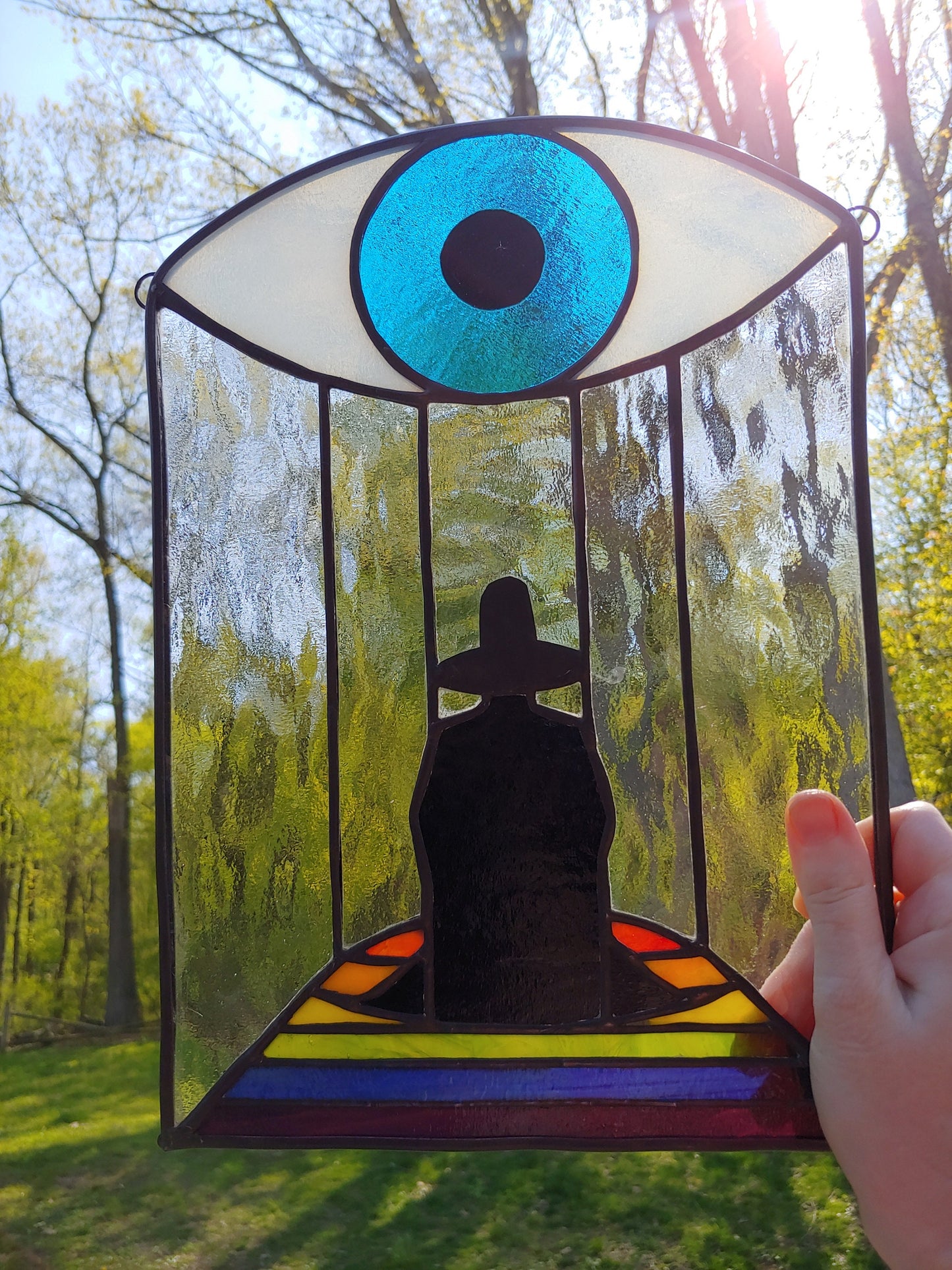 The Holy Mountain Stained Glass Sun Catcher (Made to Order)